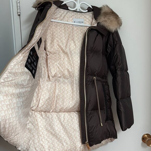 La Canadienne brown puffer parka winter coat XS new - Picture 7 of 16